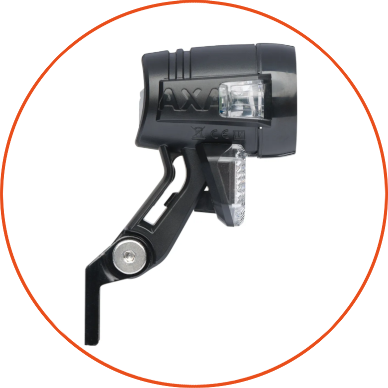 Przednia lampka rowerowa Axa Blueline 30 E-Bike 6-12V 30 Lux