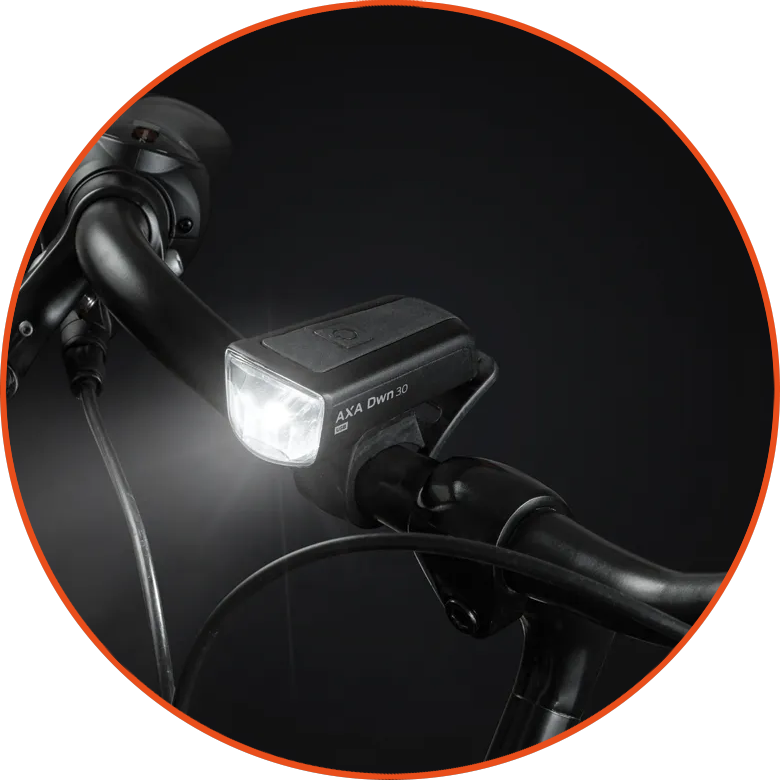 Przednia lampka rowerowa AXA Dwn 50 USB