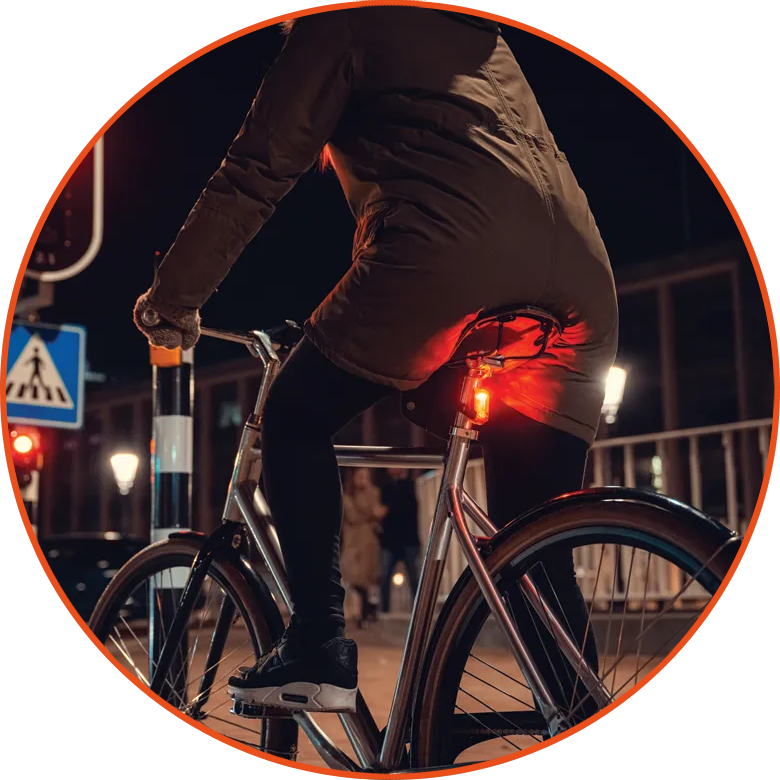 Zestaw lampek rowerowych Axa DWN100 Set USB 100 Lux