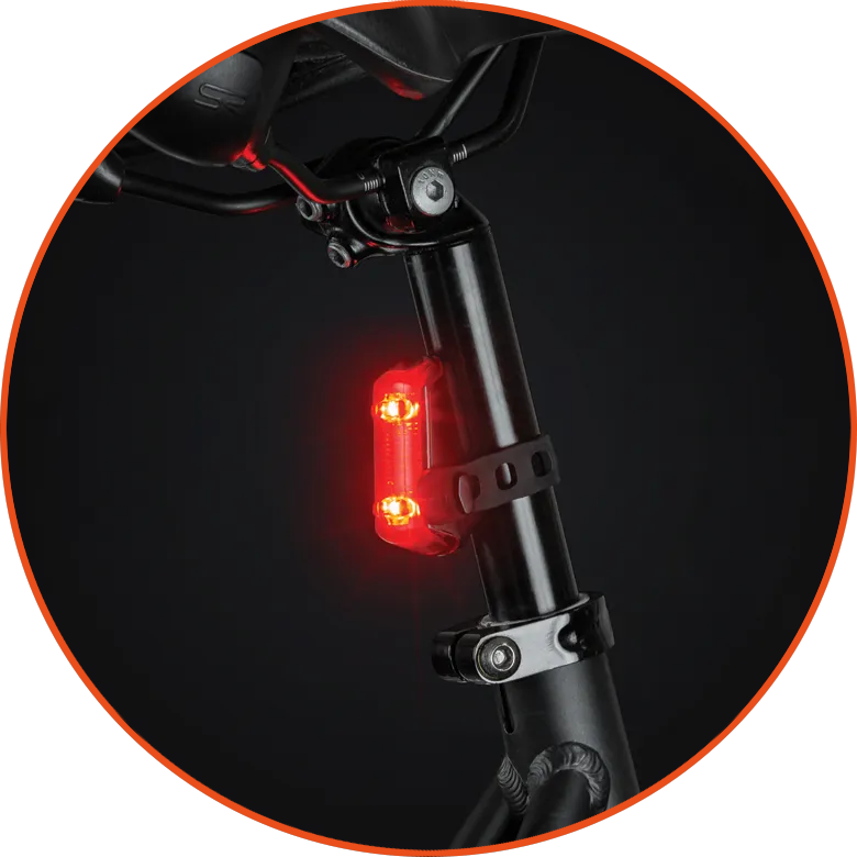 Zestaw lampek rowerowych Axa DWN70 Set USB 70 Lux