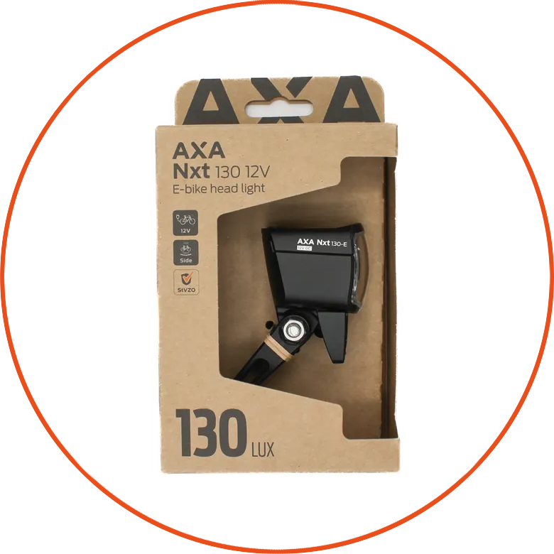 Przednia lampka rowerowa Axa NXT130 E-Bike 12V 130 Lux