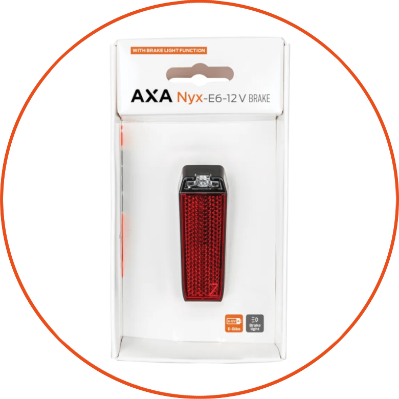 Tylna lampka rowerowa na błotnik Axa Nyx E-Bike 6-12V