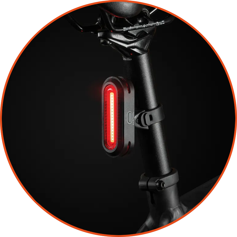 Zestaw lampek rowerowych Axa Solis 800 Set USB