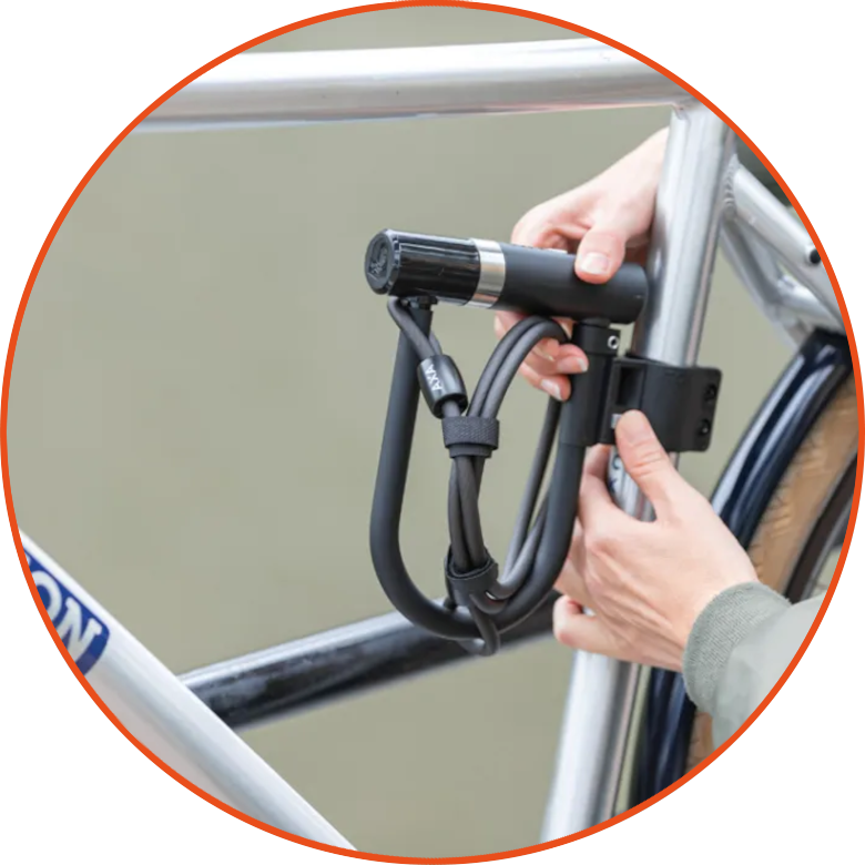 U-Lock Axa Newton Mini + linka Cable 8-100