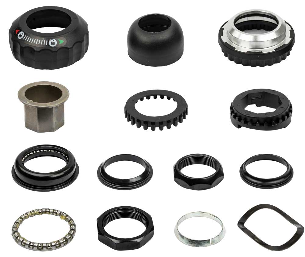 Zestaw sterów Batavus 1 1/8" z blokadą kierownicy