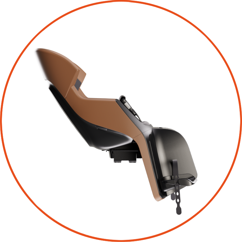 Tylny fotelik rowerowy odchylany Bobike Evolve Maxi Reclinable