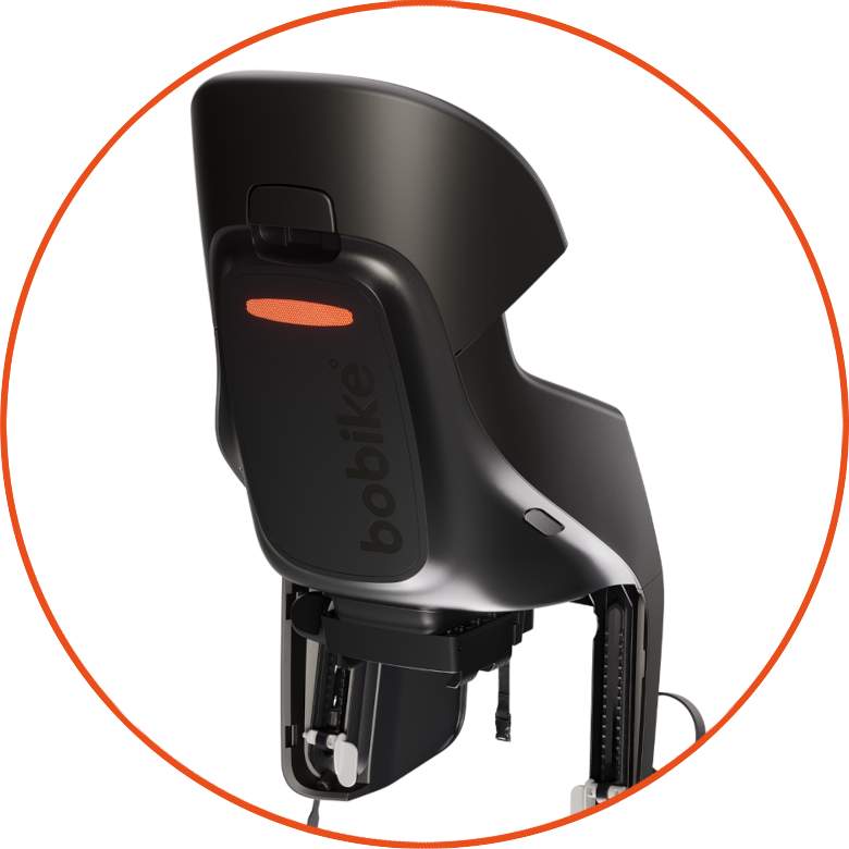 Tylny fotelik rowerowy odchylany Bobike Evolve Maxi Reclinable
