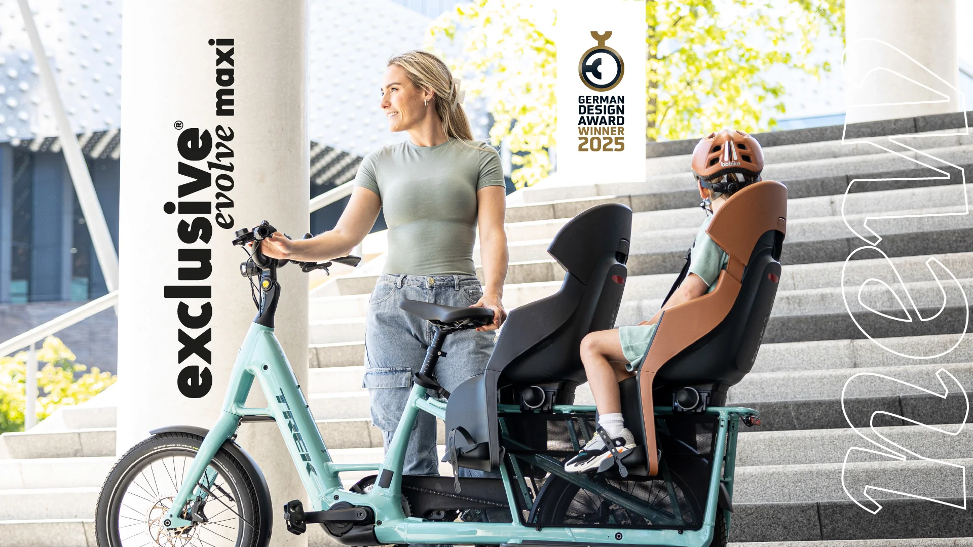 Tylny fotelik rowerowy odchylany Bobike Evolve Maxi Reclinable