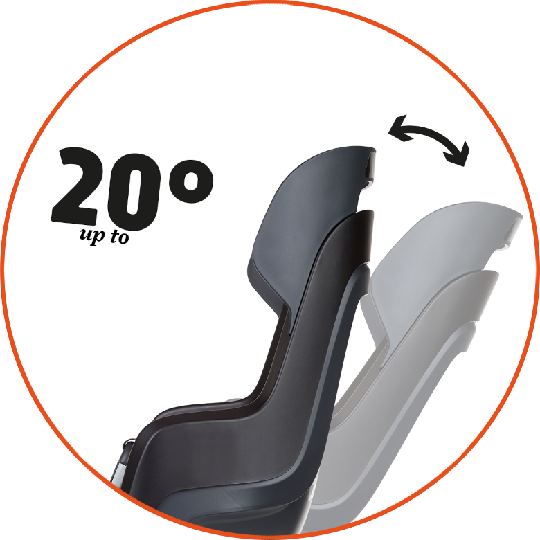 Fotelik rowerowy odchylany Bobike GO MAXI Reclinable - do ramy