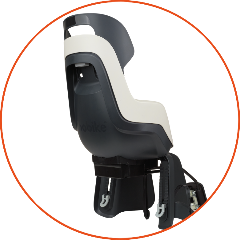 Fotelik rowerowy odchylany Bobike GO MAXI Reclinable - do ramy