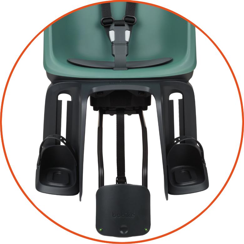 Fotelik rowerowy odchylany Bobike GO MAXI Reclinable - do ramy
