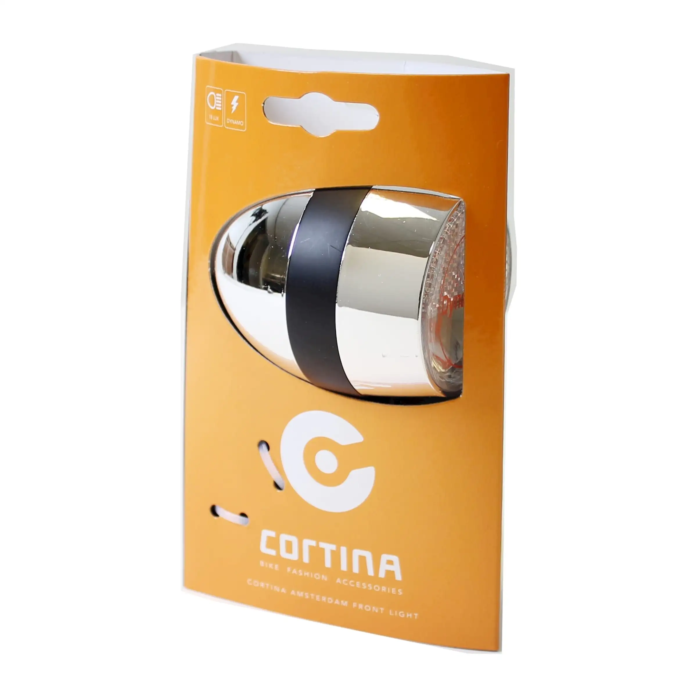 Przednia lampka rowerowa Cortina Amsterdam dynamo