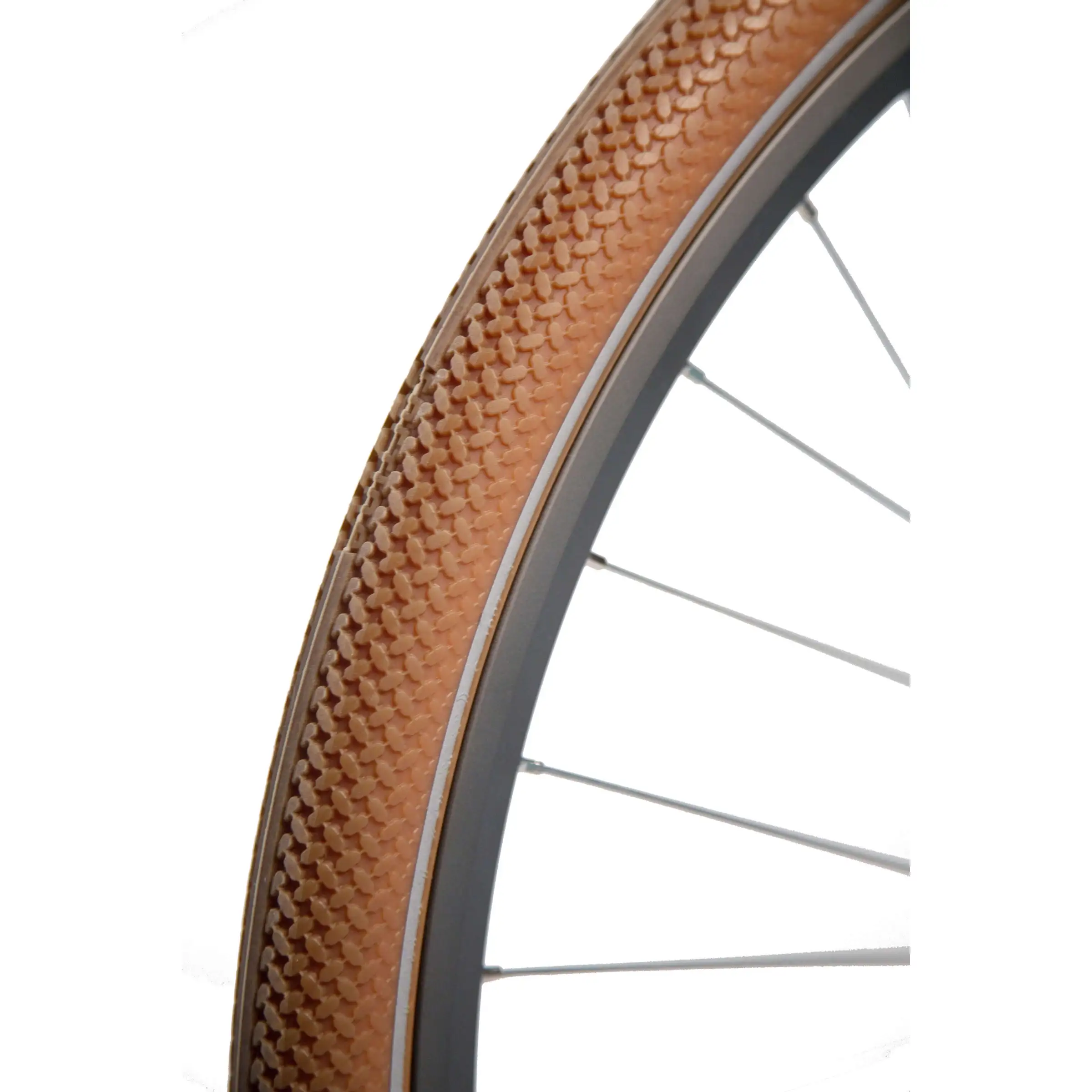 Opona rowerowa Cortina Canberra brązowo-kremowa 28" × 1.75" (47-622) Reflex