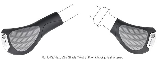 Chwyty rowerowe Ergon GC10-SD S 130/85