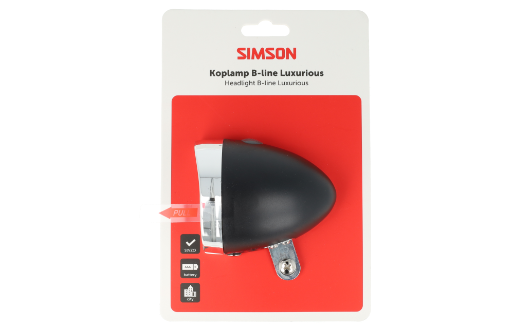 Przednia lampka rowerowa SIMSON Classic Luxurious 30 LUX