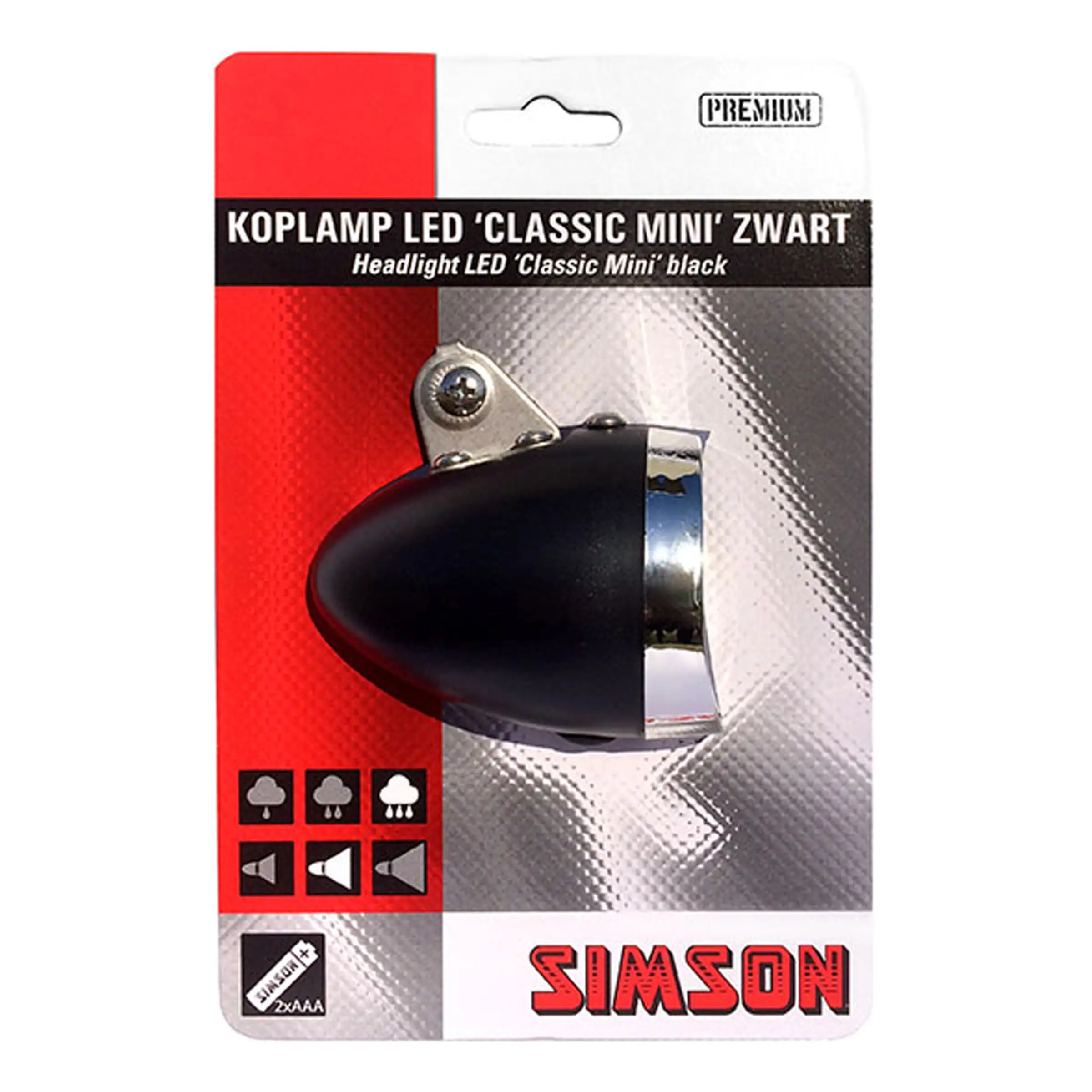 Przednia lampka rowerowa SIMSON Classic Mini 4 LUX