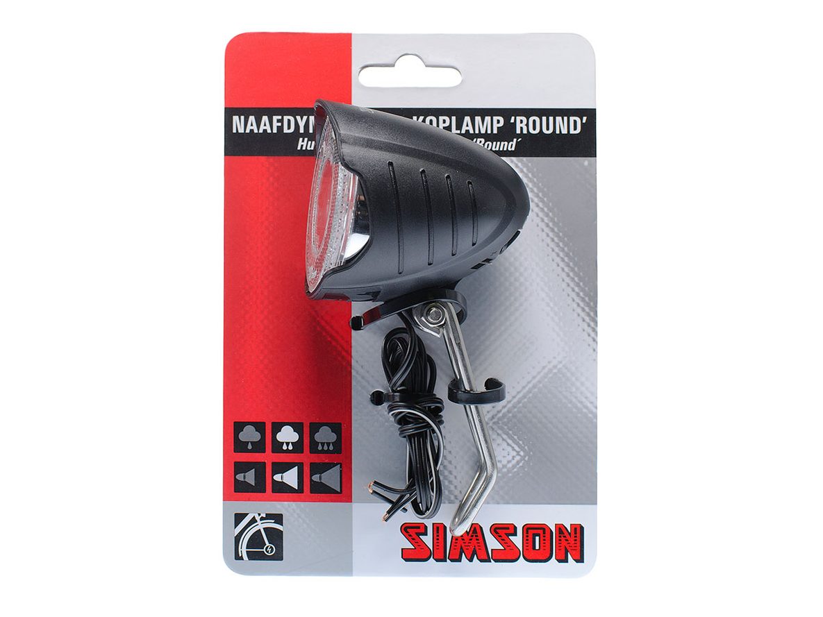 Przednia lampka rowerowa SIMSON Round 7 LUX