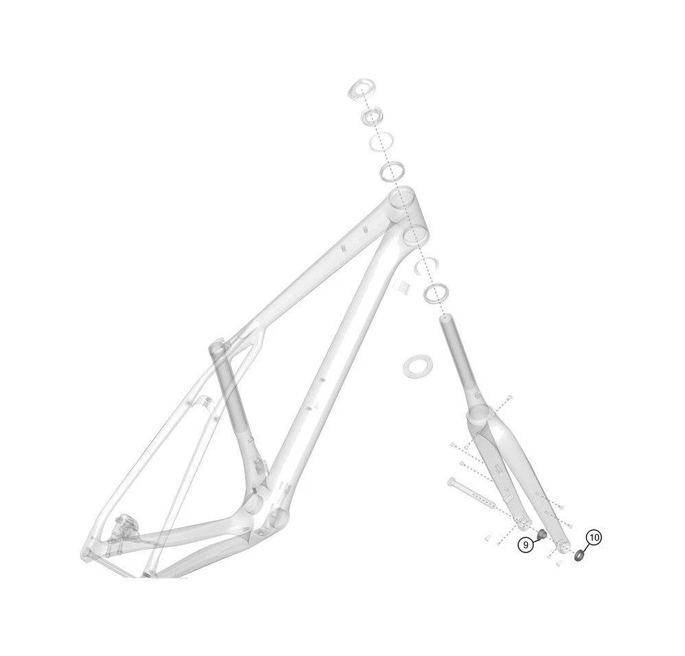 Nakrętka widełek Lapierre Crosshill 014 geta