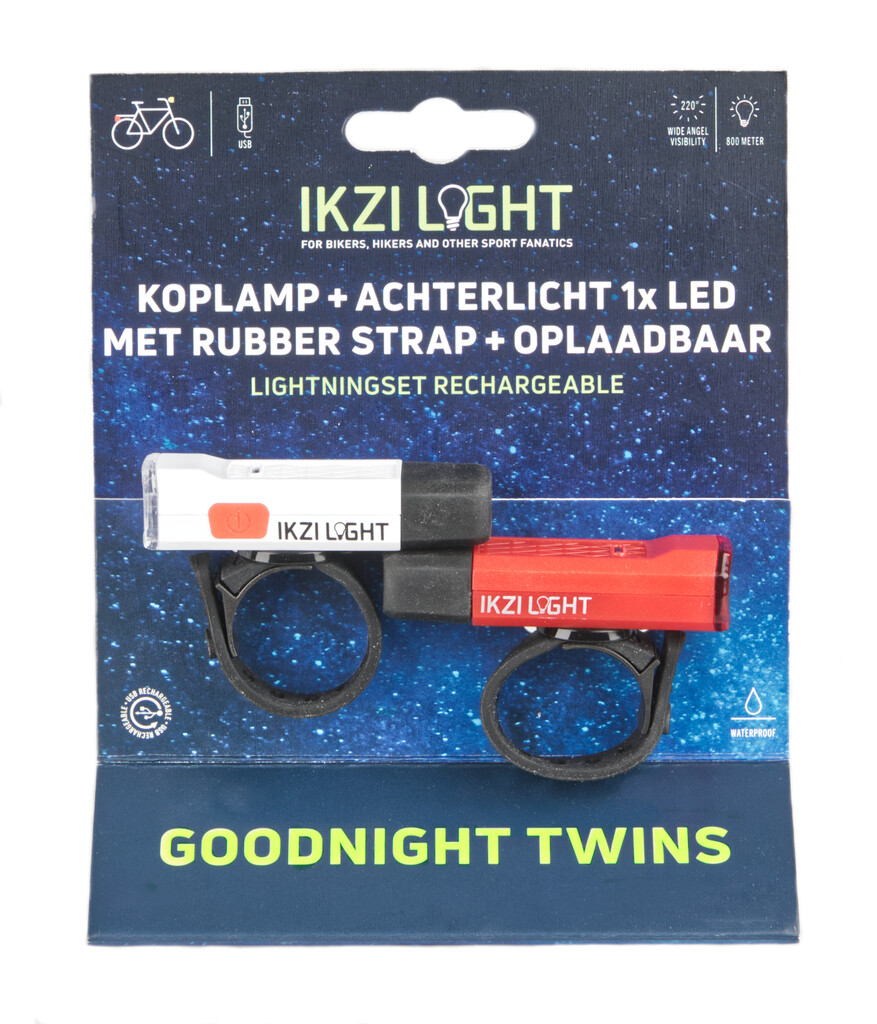 Zestaw lampek rowerowych IKZI Light Goodnight Twins USB