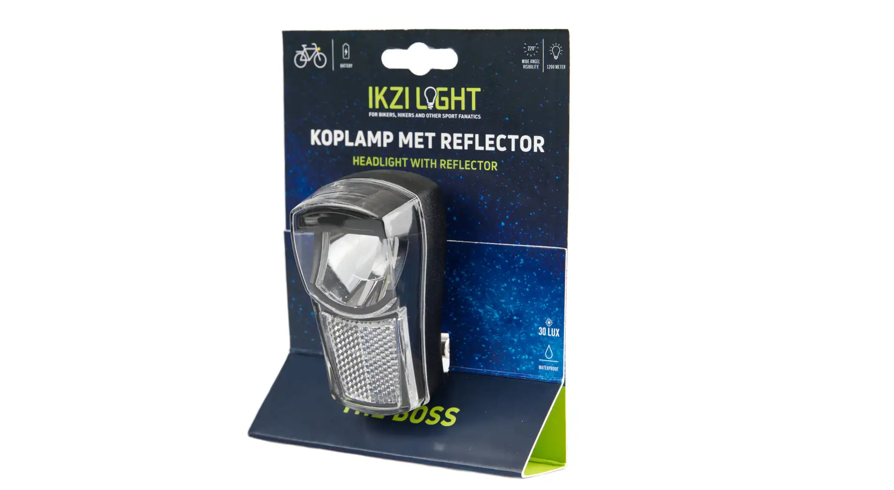 Przednia lampka rowerowa IKZI Light The Boss 20 LUX