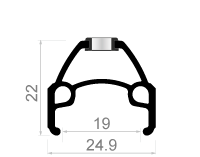 Obręcz koła Batavus Mambo Silver 36/14