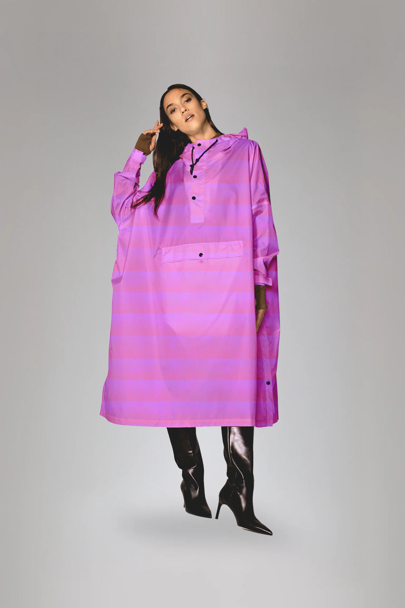 Ponczo rowerowe Rain Kiss Seeing Stripes