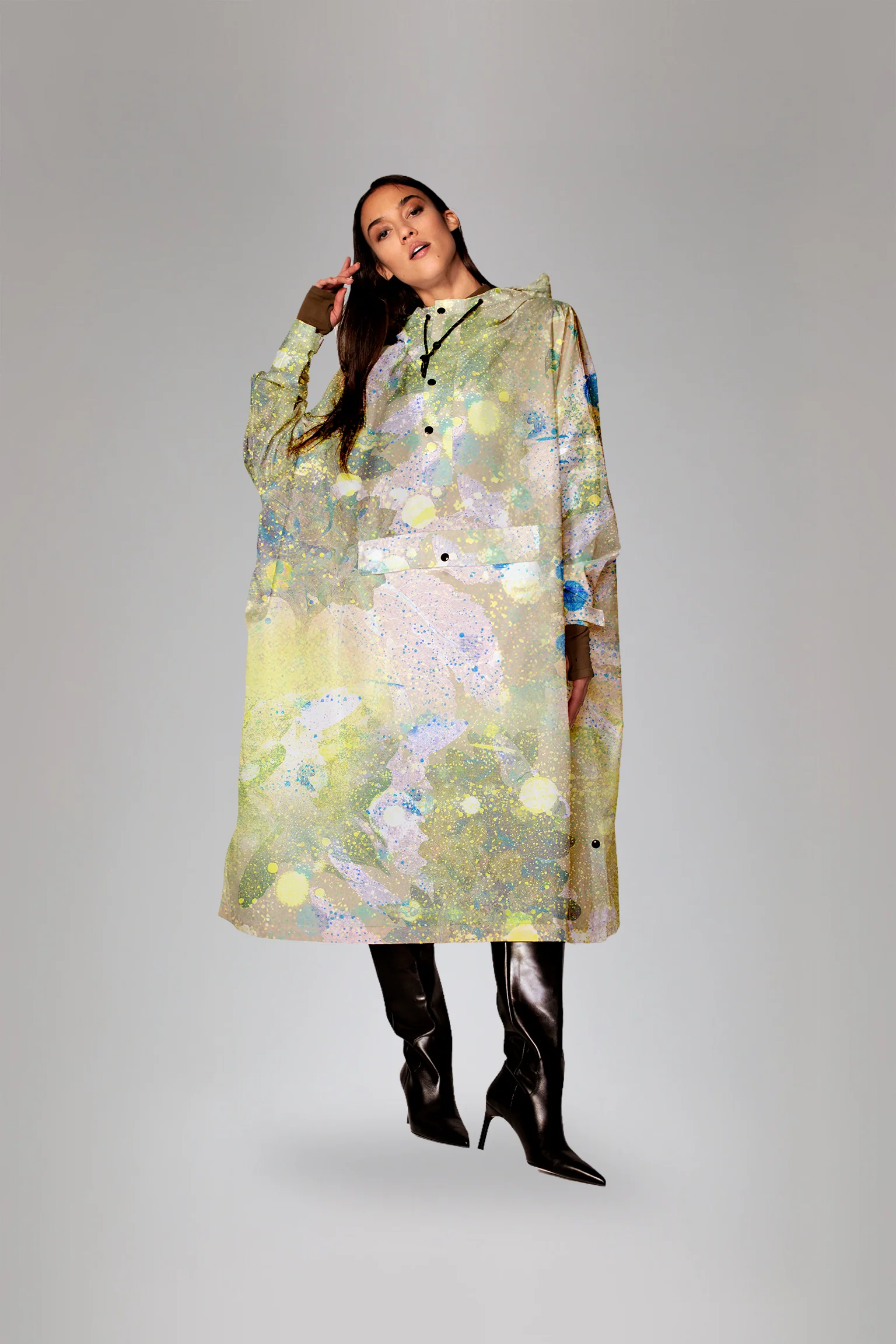 Ponczo rowerowe Rain Kiss Flora