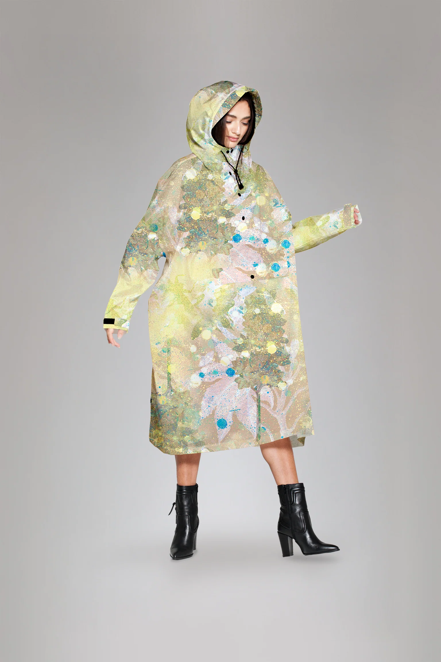 Ponczo rowerowe Rain Kiss Flora