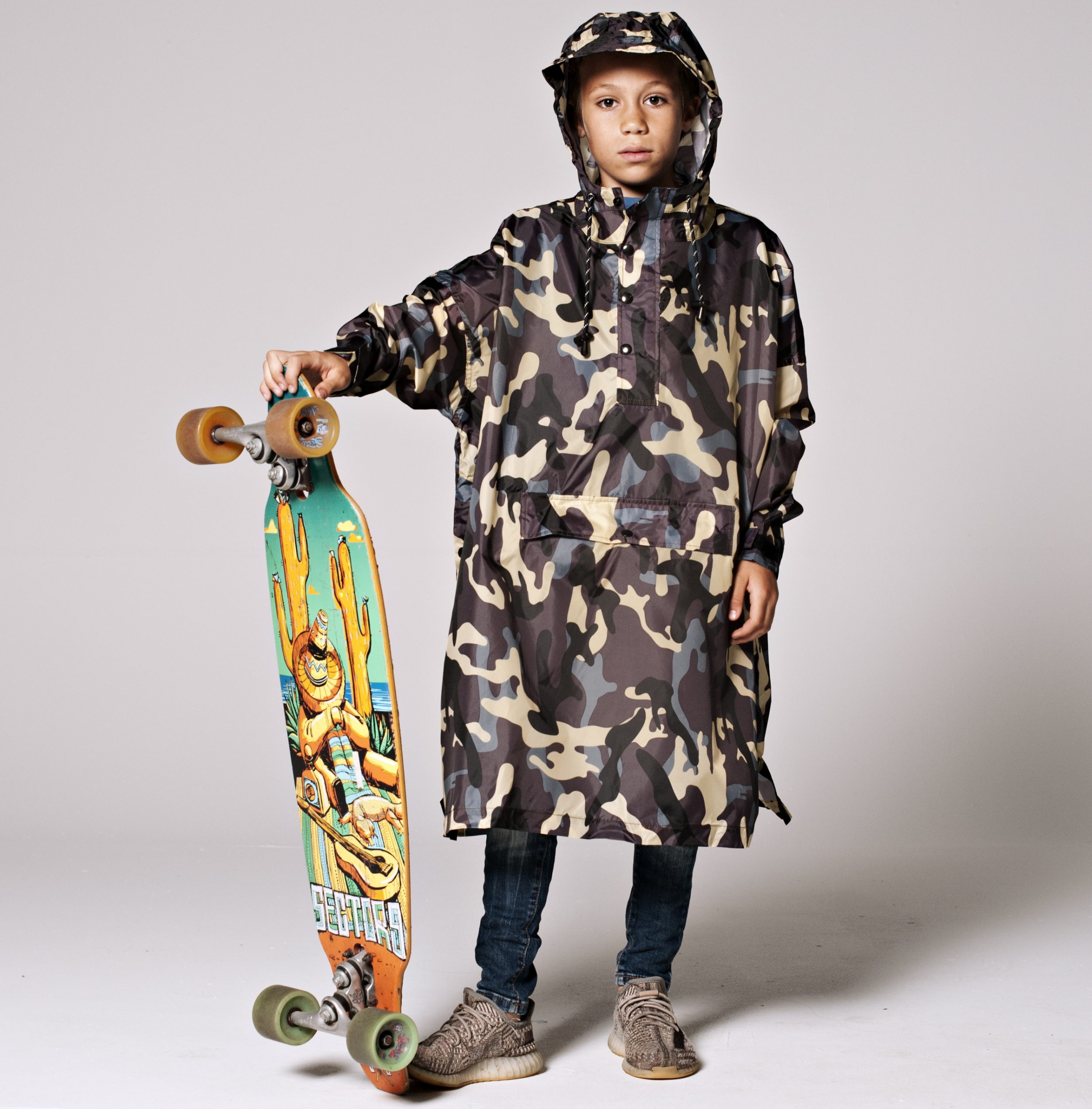 Ponczo rowerowe dla dzieci Rain Kiss Jungle Camo