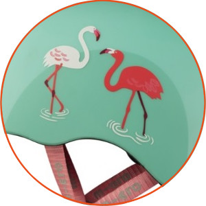 Dziecięcy kask na hulajnogę Micro Flamingi