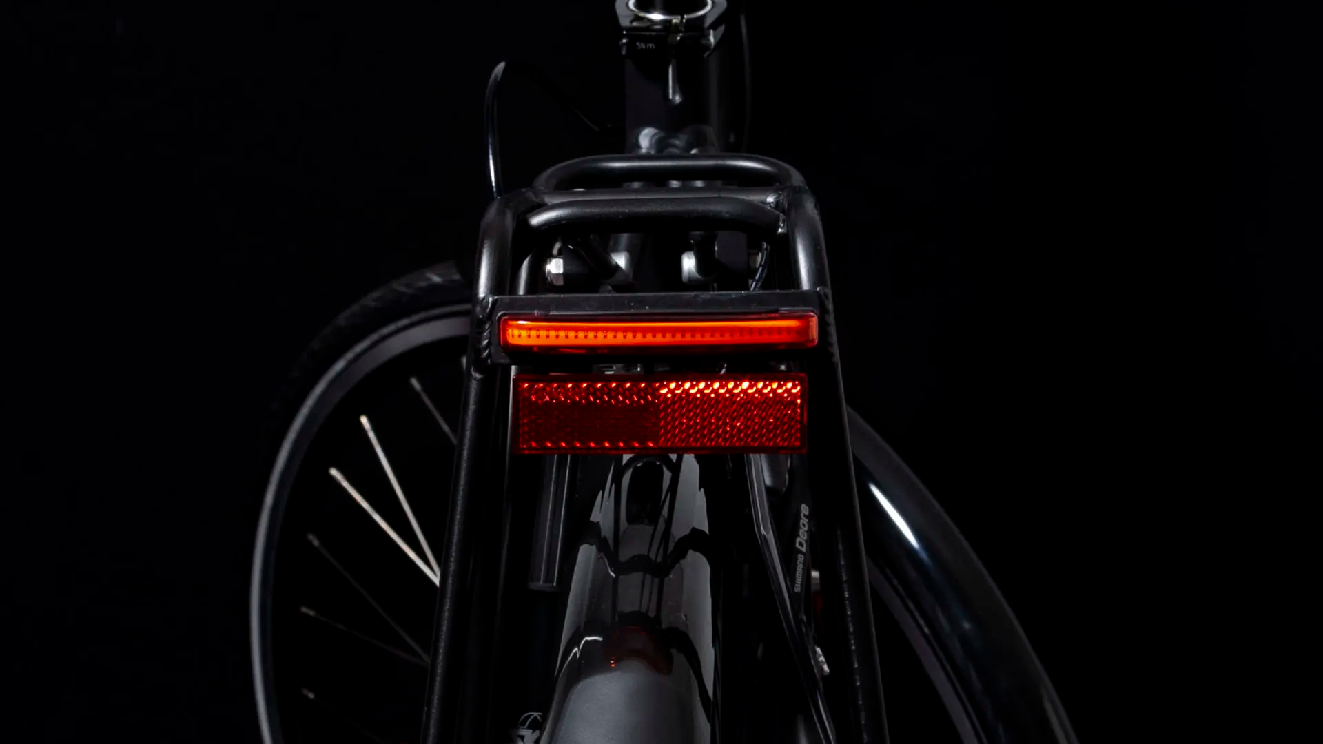 Tylna lampka rowerowa Spanninga Pimento Large e-bike 6-48V XEr + odblask Spanninga RR02