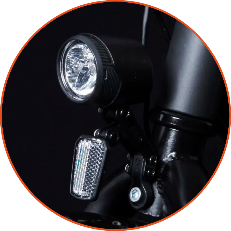 Przednia lampka rowerowa Spanninga X&O 50 XEAFTc e-bike 6-36V 50 Lux