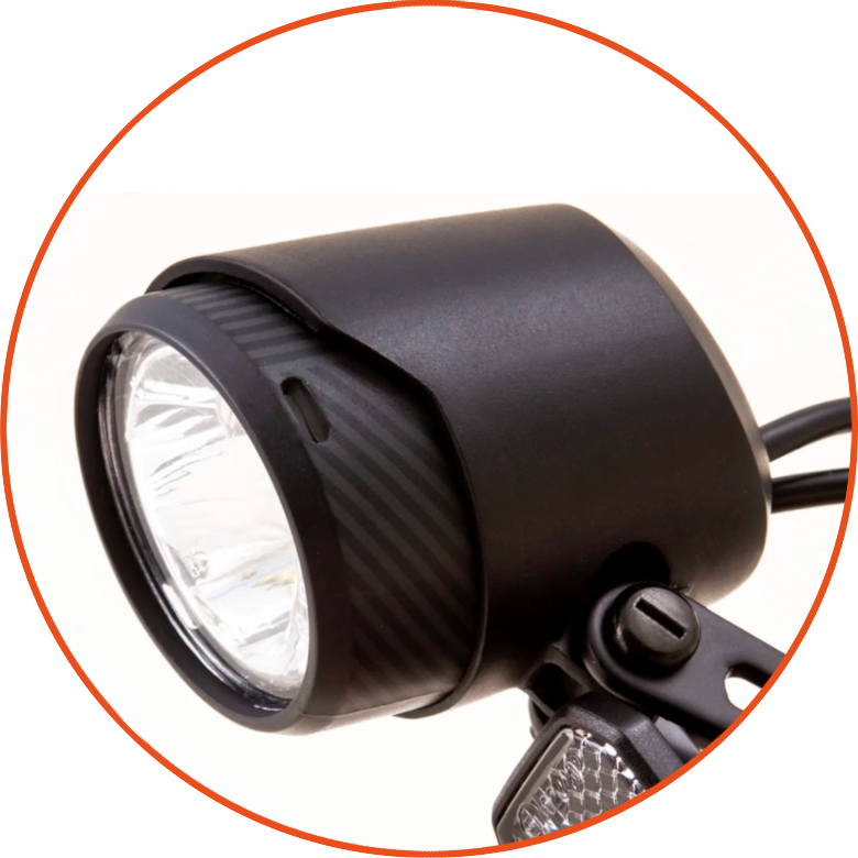 Przednia lampka rowerowa Spanninga X&O 50 XEAFTc e-bike 6-36V 50 Lux