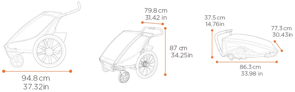 Podwójna przyczepka rowerowa Thule Chariot Sport 2 G3
