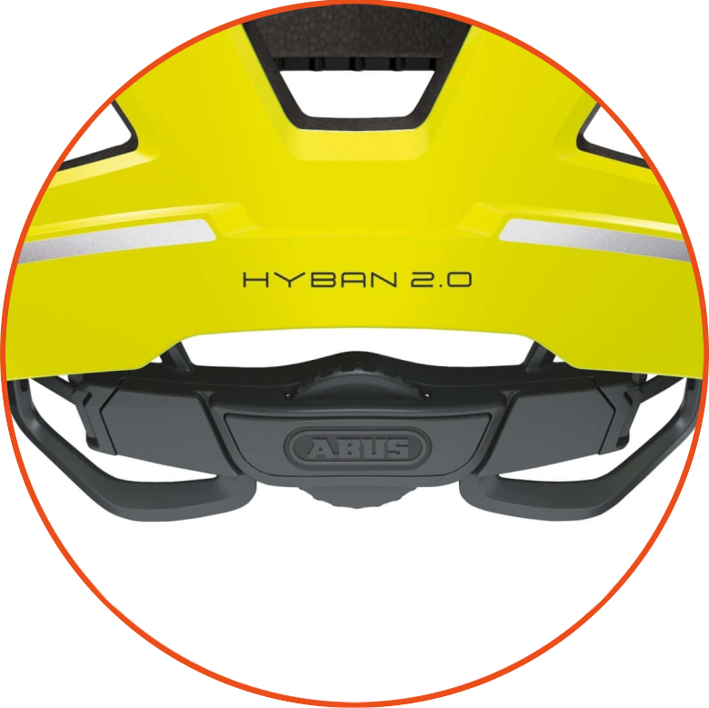 Kask rowerowy ABUS Hyban 2.0 Signal Yellow