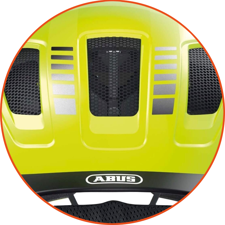 Kask rowerowy ABUS Hyban 2.0 Ace Signal Yellow