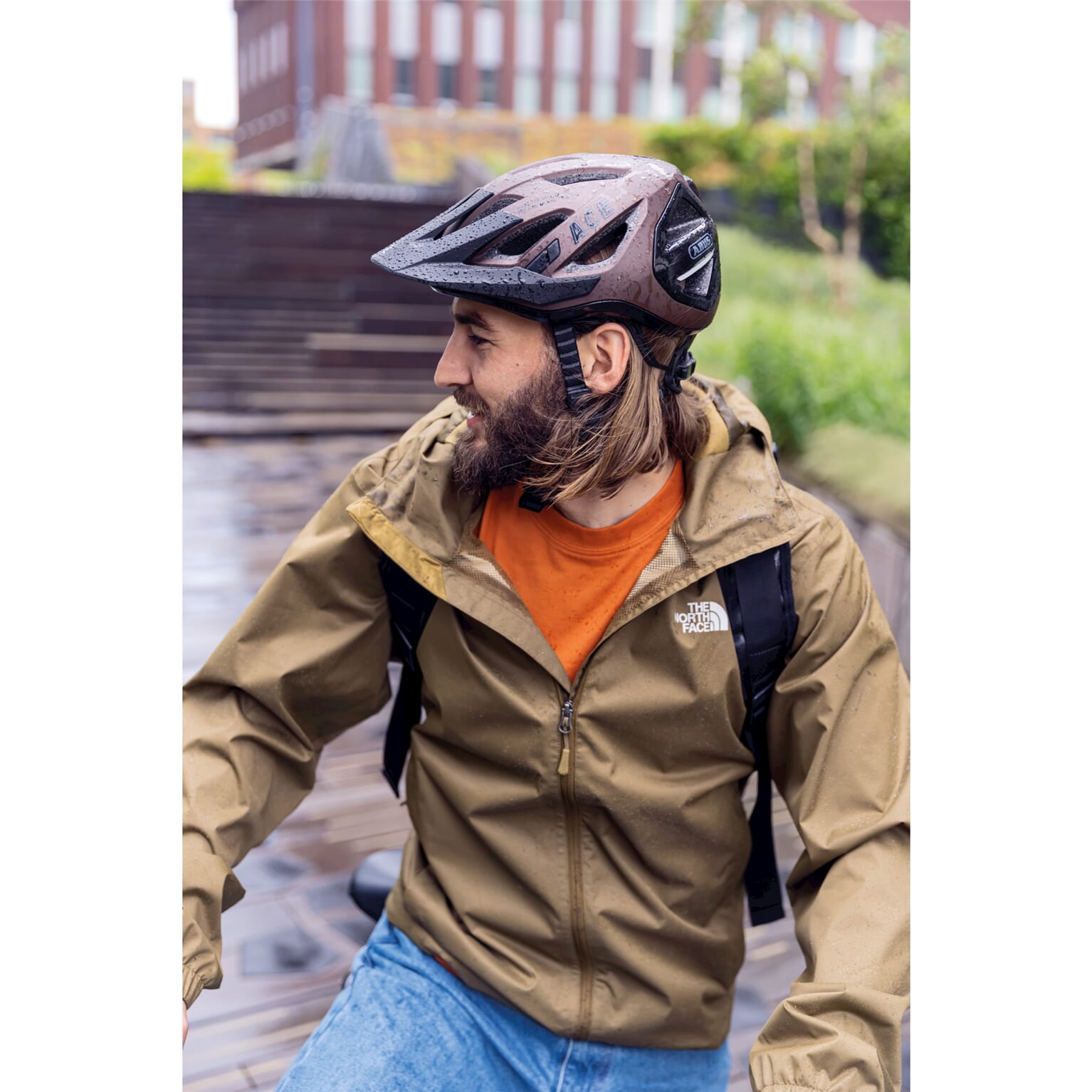 kask rowerowy miejski abus urban-I 3.0 ace metallic copper