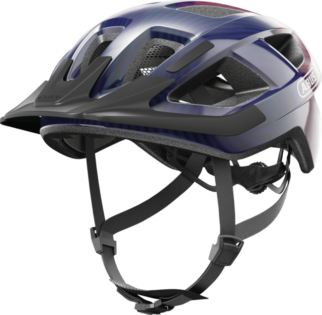 Kask rowerowy Abus 3.0 LED Purple Waves