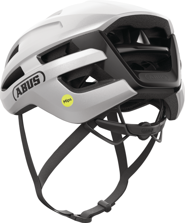 Kask rowerowy Abus PowerDome MIPS Gleam Silver