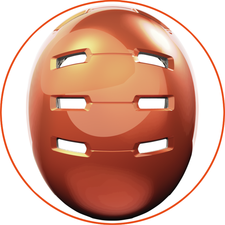 Kask rowerowy Abus Skurb Goldfish Orange