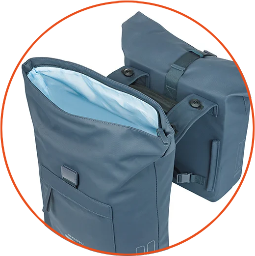 Podwójna sakwa rowerowa Basil Brooklyn MIK 2.0 41L