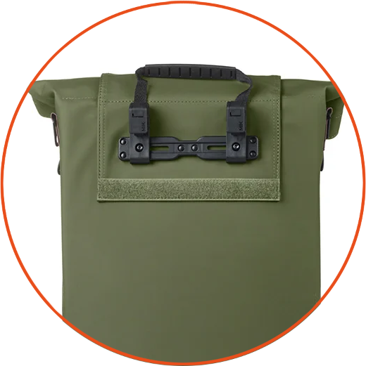 Pojedyncza sakwa rowerowa Basil City 14-16L MIK Hooks