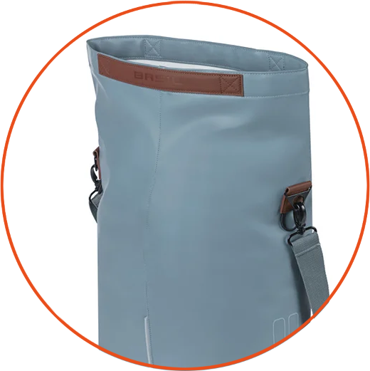 Pojedyncza sakwa rowerowa Basil City 14-16L MIK Hooks