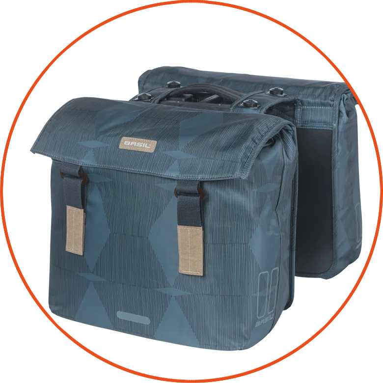 Podwójna sakwa rowerowa Basil Elegance 40-49L MIK 2.0