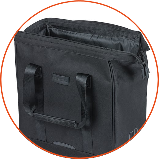 Shopperka rowerowa Basil Grand MIK Hooks 23L