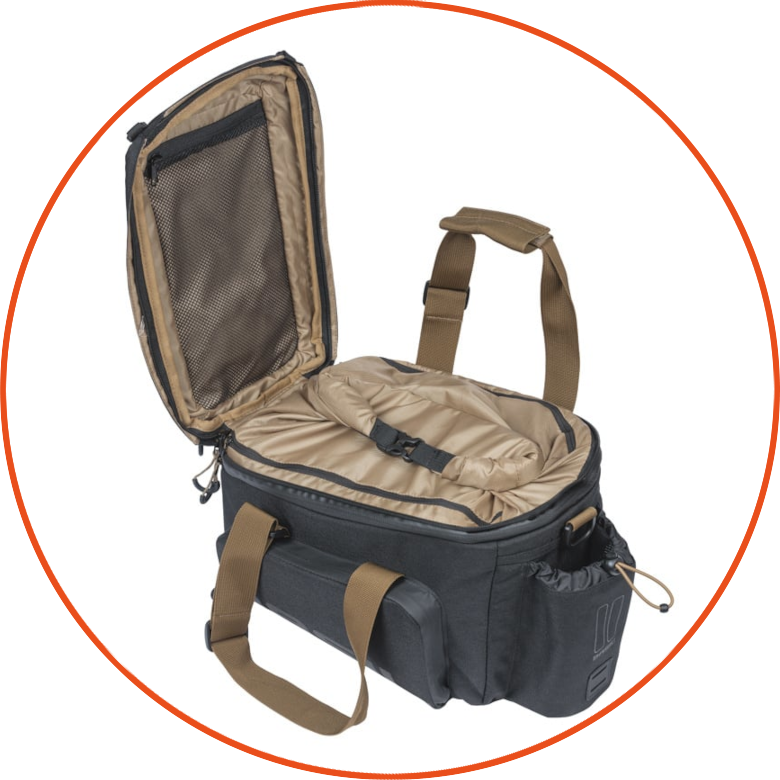 Sakwa na tylny bagażnik rowerowy Basil Miles XL Pro MIK 2.0 Black Slate