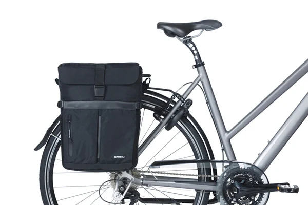 Pojedyncza sakwa rowerowa Basil Move Commuter 15L MIK Hooks