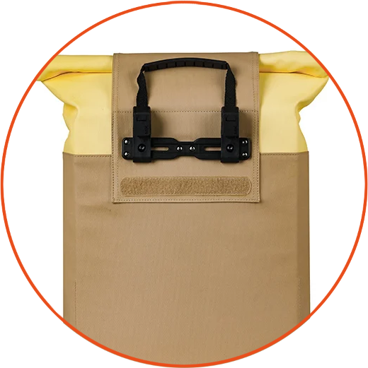 Pojedyncza sakwa rowerowa Basil Vive 15-20L MIK Hooks