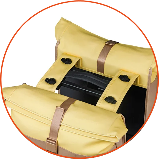 Podwójna sakwa rowerowa Basil Vive 28-35L MIK 2.0