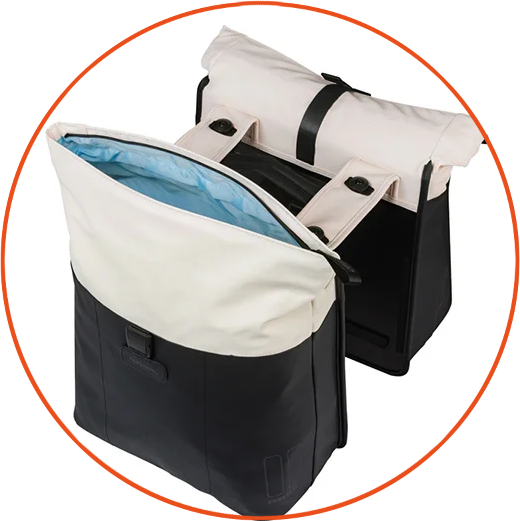 Podwójna sakwa rowerowa Basil Vive 28-35L MIK 2.0